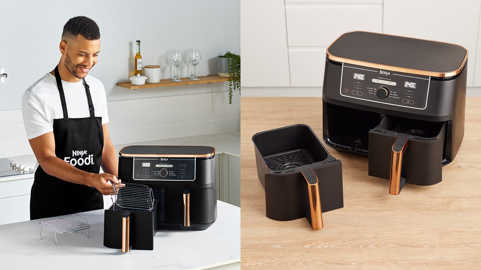 Copper Dual Zone Air Fryer AF400UKDBCP Black Friday Ninja UK